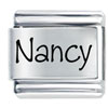 Name Nancy Laser Italian Charm