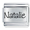 Name Natalie Laser Italian Charm