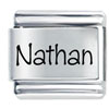 Name Nathan Laser Italian Charm