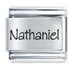 Name Nathaniel Laser Italian Charm