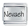 Name Nevaeh Laser Italian Charm