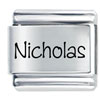 Name Nicholas Laser Italian Charm