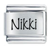 Name Nikki Laser Italian Charm