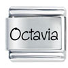 Name Octavia Laser Italian Charm
