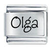 Name Olga Laser Italian Charm