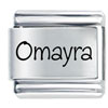 Name Omay  Emerald  Colorra Laser Italian Charm