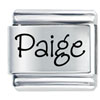 Name Paige Laser Italian Charm