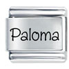 Name Paloma Laser Italian Charm