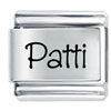 Name Patti Laser Italian Charm