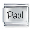 Name Paul Laser Italian Charm