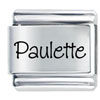 Name Paulette Laser Italian Charm