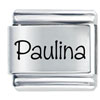 Name Paulina Laser Italian Charm