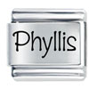 Name Phyllis Laser Italian Charm