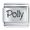 Name Polly Laser Italian Charm