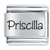 Name Priscilla Laser Italian Charm