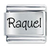 Name Raquel Laser Italian Charm