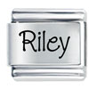 Name Riley Laser Italian Charm