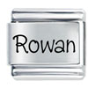 Name Rowan Laser Italian Charm