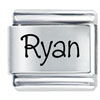 Name Ryan Laser Italian Charm