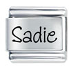 Name Sadie Laser Italian Charm