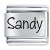 Name Sandy Laser Italian Charm