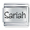 Name Sariah Laser Italian Charm