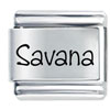 Name Savana Laser Italian Charm