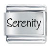 Name Serenity Laser Italian Charm