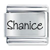 Name Shanice Laser Italian Charm