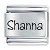 Name Shanna Laser Italian Charm