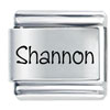 Name Shannon Laser Italian Charm