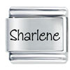 Name Sharlene Laser Italian Charm