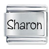Name Sharon Laser Italian Charm