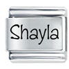 Name Shayla Laser Italian Charm