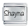 Name Shayna Laser Italian Charm