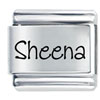 Name Sheena Laser Italian Charm