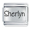 Name Sherlyn Laser Italian Charm