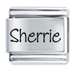 Name Sherrie Laser Italian Charm