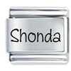 Name Shonda Laser Italian Charm