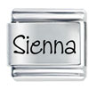 Name Sienna Laser Italian Charm