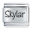 Name Skylar Laser Italian Charm