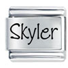 Name Skyler Laser Italian Charm