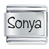 Name Sonya Laser Italian Charm