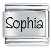 Name Sophia Laser Italian Charm