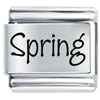 Name Spring Laser Italian Charm