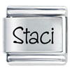 Name Staci Laser Italian Charm
