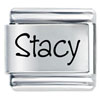 Name Stacy Laser Italian Charm