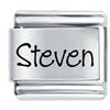 Name Steven Laser Italian Charm