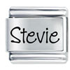 Name Stevie Laser Italian Charm