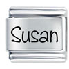 Name Susan Laser Italian Charm